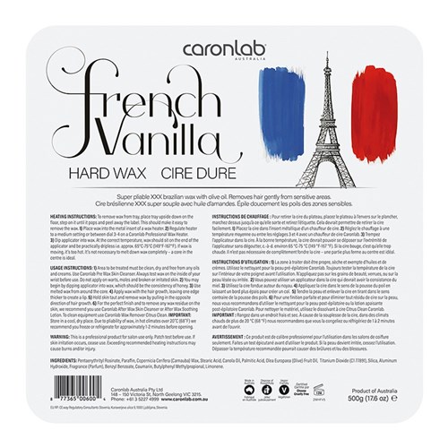 French Vanilla Hard Wax Tray 